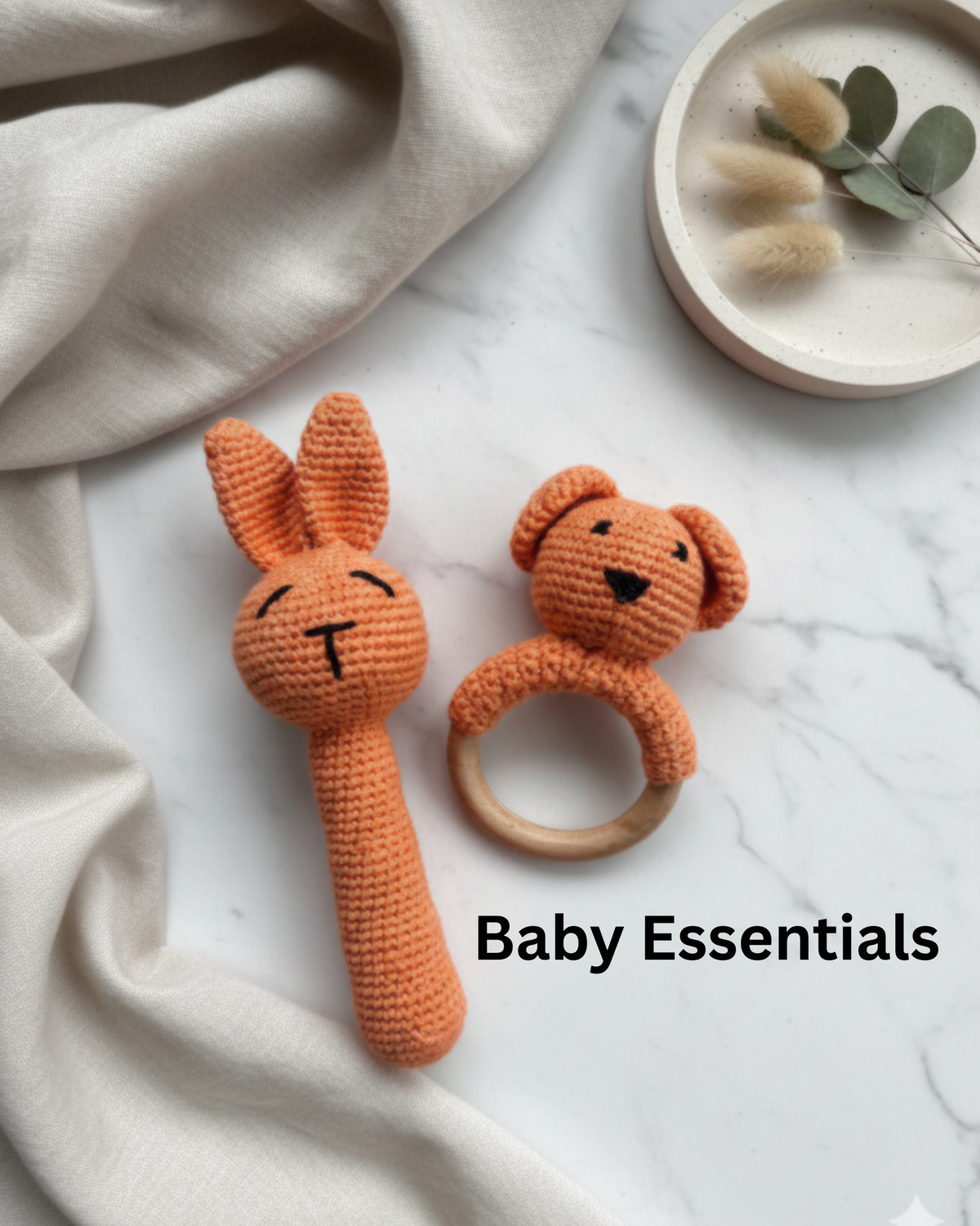 Handmade crochet baby essentials collection by Bunai by Shilpi