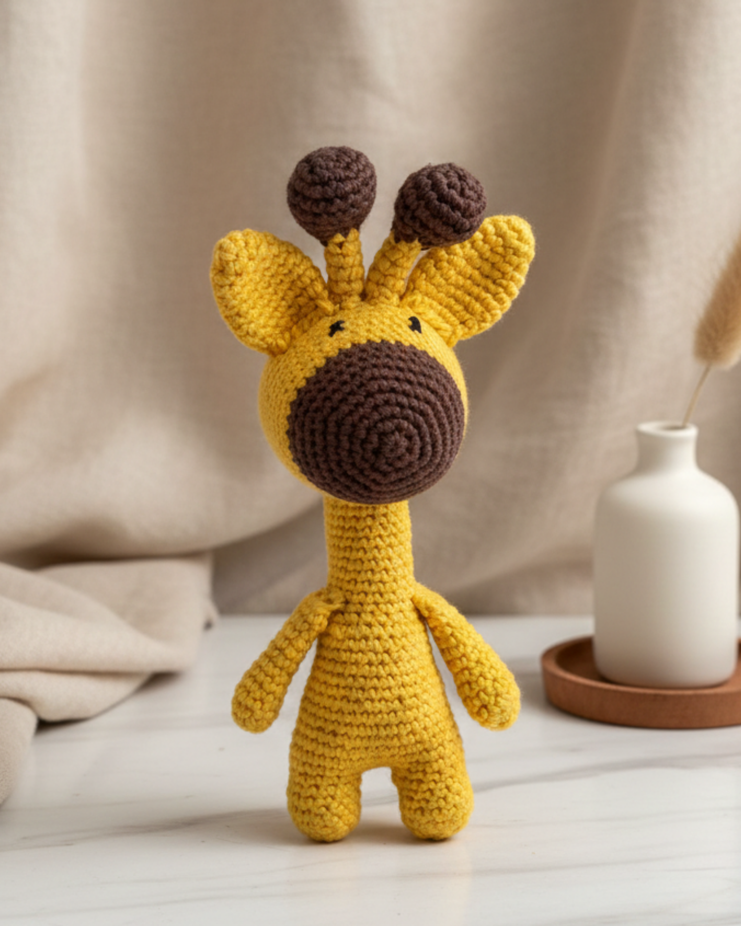 Handmade Crochet Baby Giraffe Soft Toy