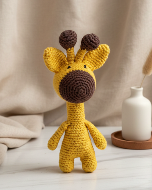 Handmade Crochet Baby Giraffe Soft Toy