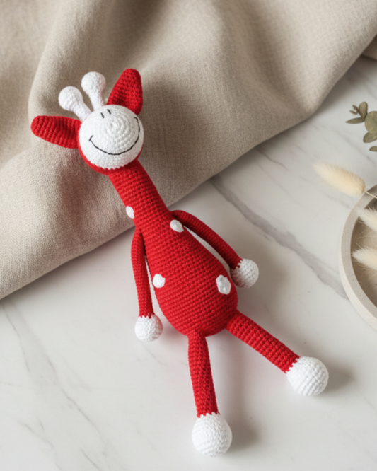 Ginnie The Giraffe - Red