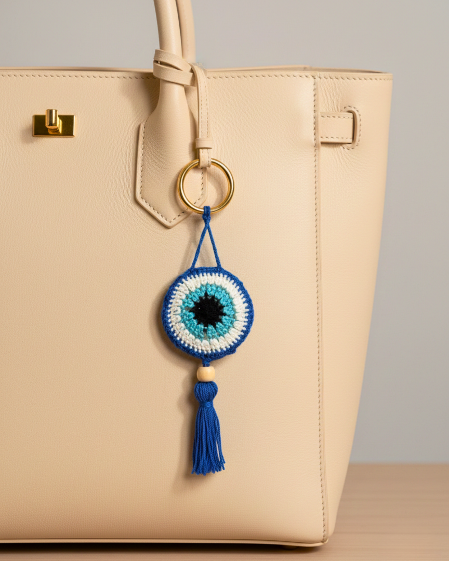 Evil Eye Crochet Charm