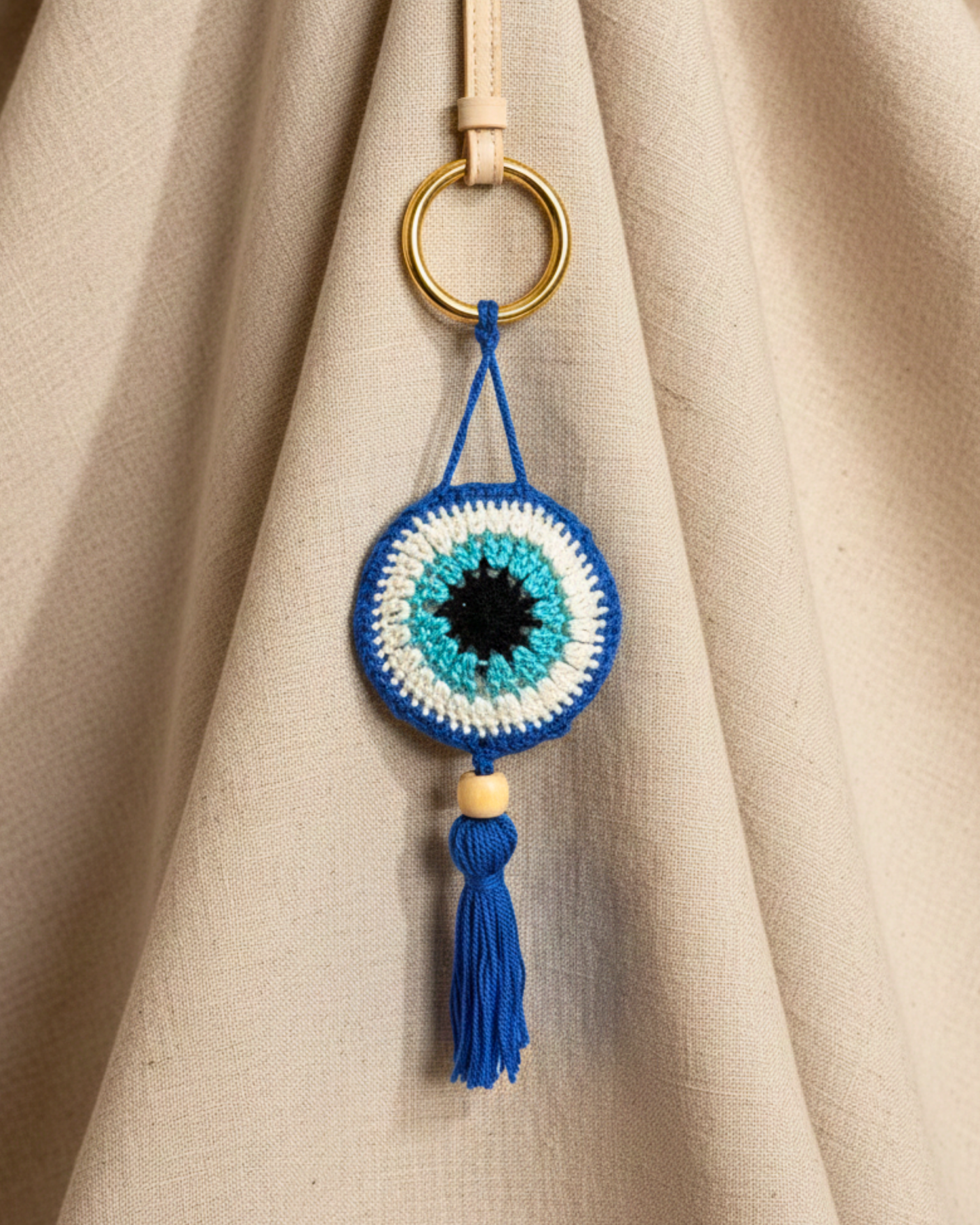 Evil Eye Crochet Charm