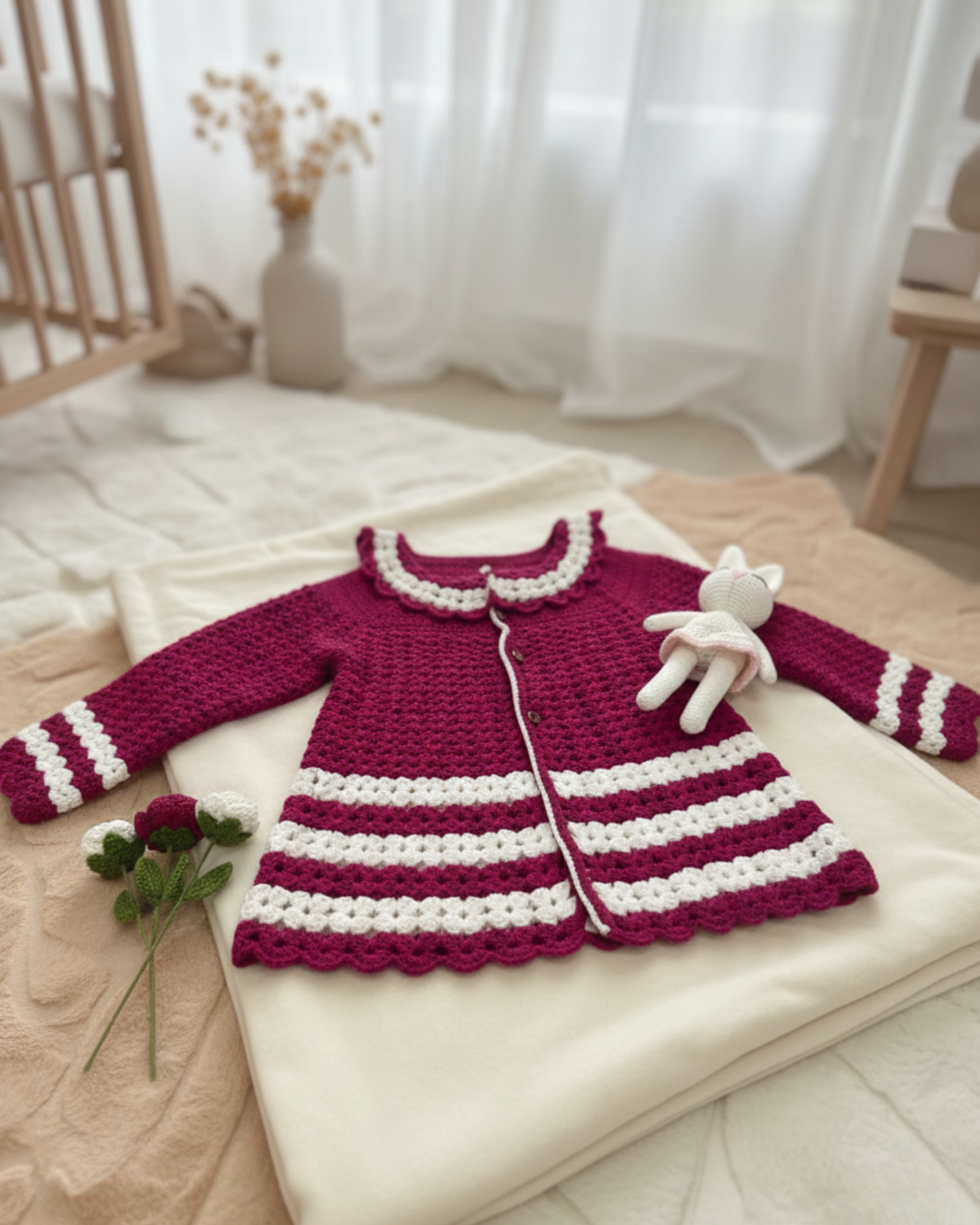Maison Berry – Luxury Crochet Frock